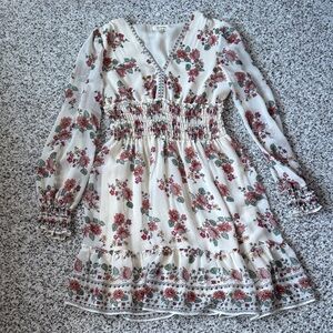 Floral Long Sleeve Dress sz xs